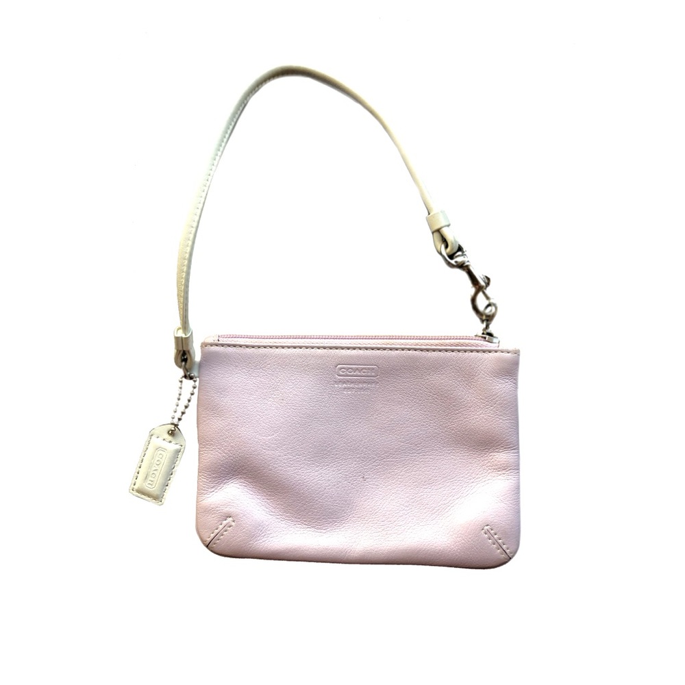 ✨💕 Coach wristlet lilac white silver 🌸✨